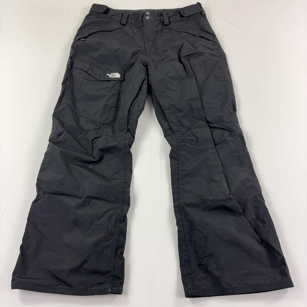 The North Face HyVent Snow Pants Mens Large Black Insulated Ski Water Resistant